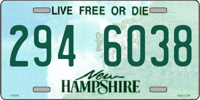 NH license plate 2946038