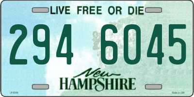 NH license plate 2946045