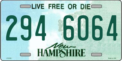 NH license plate 2946064