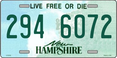 NH license plate 2946072