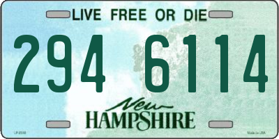 NH license plate 2946114