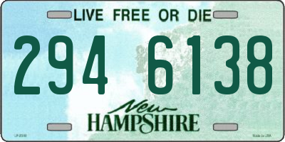 NH license plate 2946138