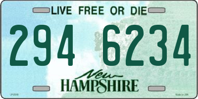 NH license plate 2946234