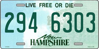 NH license plate 2946303