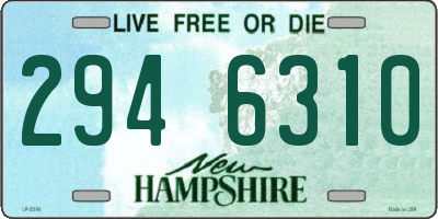 NH license plate 2946310