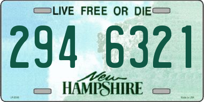 NH license plate 2946321
