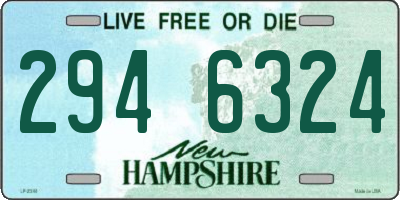 NH license plate 2946324