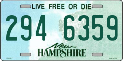 NH license plate 2946359