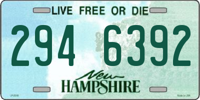 NH license plate 2946392