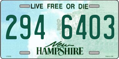 NH license plate 2946403