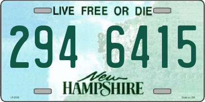 NH license plate 2946415