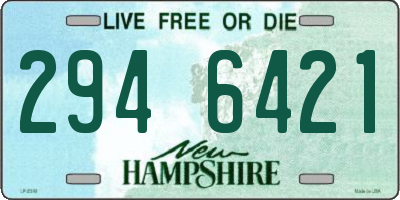 NH license plate 2946421