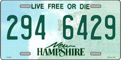 NH license plate 2946429