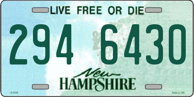 NH license plate 2946430