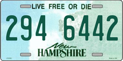 NH license plate 2946442