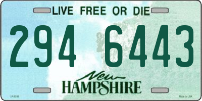 NH license plate 2946443