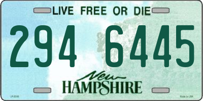 NH license plate 2946445