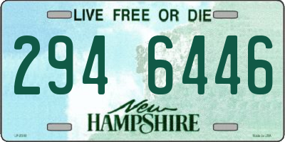 NH license plate 2946446