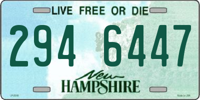 NH license plate 2946447