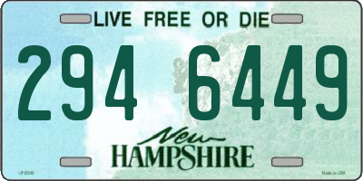 NH license plate 2946449