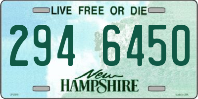 NH license plate 2946450
