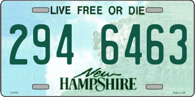 NH license plate 2946463