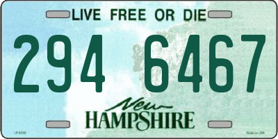 NH license plate 2946467