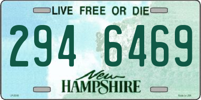 NH license plate 2946469