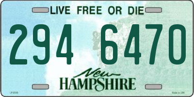 NH license plate 2946470