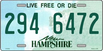 NH license plate 2946472