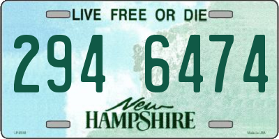 NH license plate 2946474