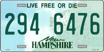 NH license plate 2946476
