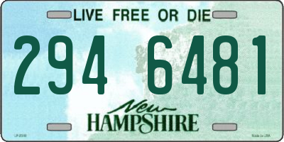 NH license plate 2946481