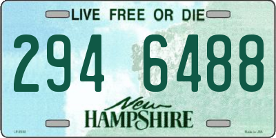 NH license plate 2946488