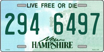 NH license plate 2946497
