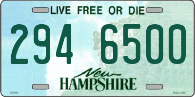 NH license plate 2946500