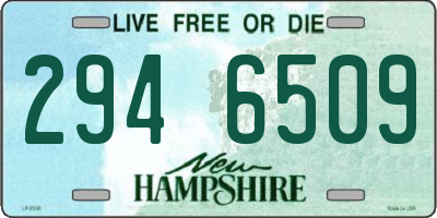 NH license plate 2946509