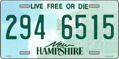 NH license plate 2946515