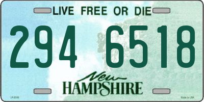 NH license plate 2946518