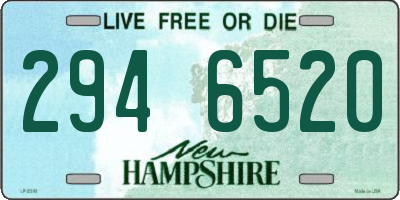 NH license plate 2946520