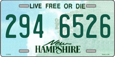 NH license plate 2946526