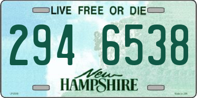 NH license plate 2946538