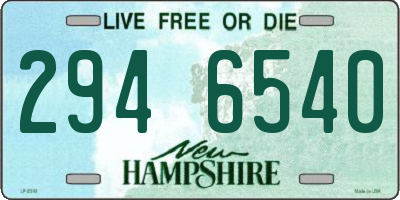 NH license plate 2946540