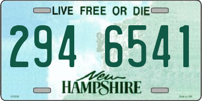 NH license plate 2946541