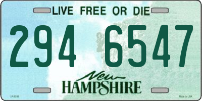 NH license plate 2946547