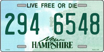 NH license plate 2946548