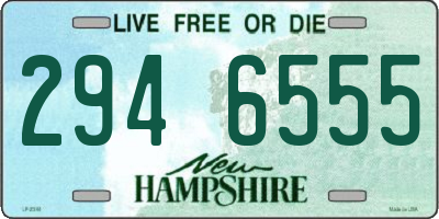NH license plate 2946555