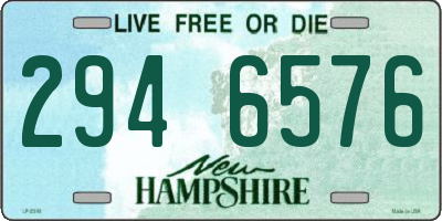 NH license plate 2946576