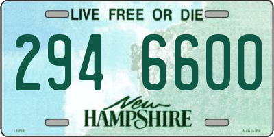 NH license plate 2946600