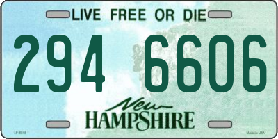 NH license plate 2946606